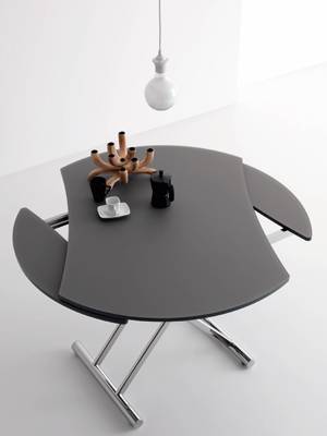 table ronde transformable bois