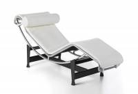 Chaise longue design italien en cuir, Le Corbusier  LC4