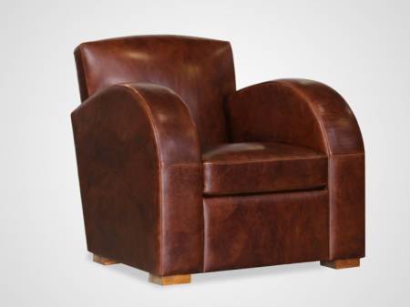 Fauteuil club en cuir Standford