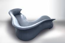 Canapé d'angle design organique AMPHORA